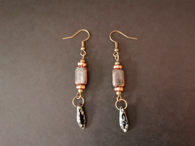 Boheemian korvakorut - musta pisara