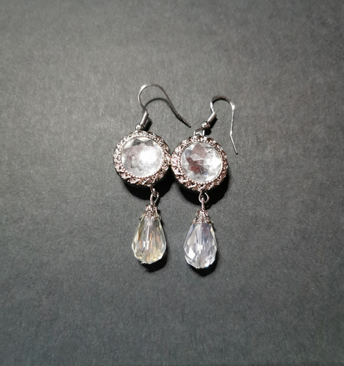 Bright drop earrings