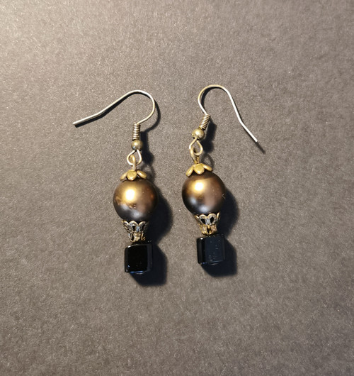 Brown Hot Air Balloon earrings