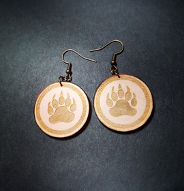 Voimaeläimet korusarja korvakorut karhu  