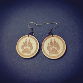 Spirit animal jewelry series wolf earrings