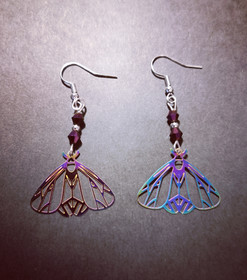 Moth earrings