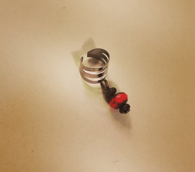 Locks jewelry with red viking bead