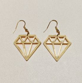 Gold colored Diamond earrings 