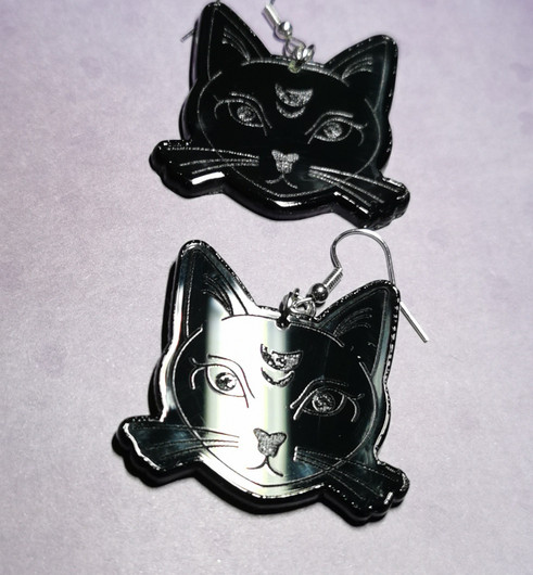 Black Cat earrings 
