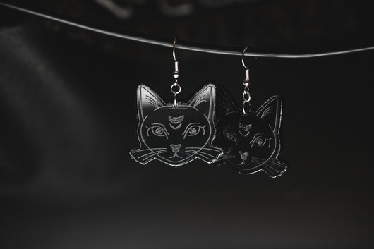 Black Cat earrings 