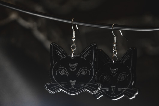 Black Cat earrings 