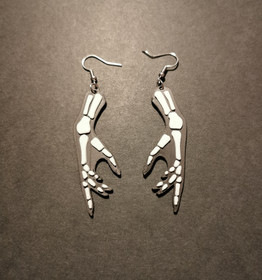 Skeleton hand earrings 