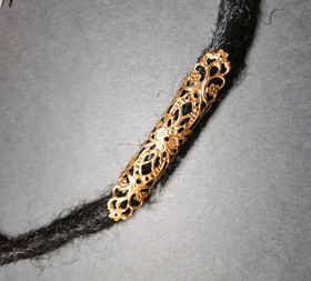 Gold coloured lock jewelry filigree