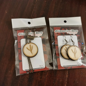 Spirit animal jewelry series raven earrings
