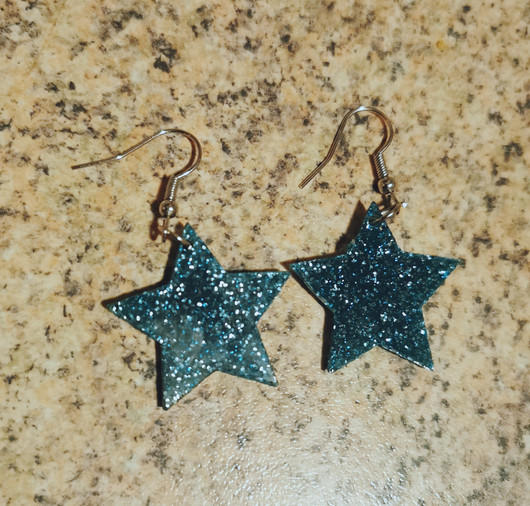 Frozen star earrings 