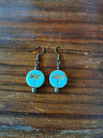 Sudenkorento korvakorut vaaleansininen 