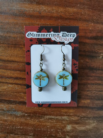 Sudenkorento korvakorut vaaleansininen 