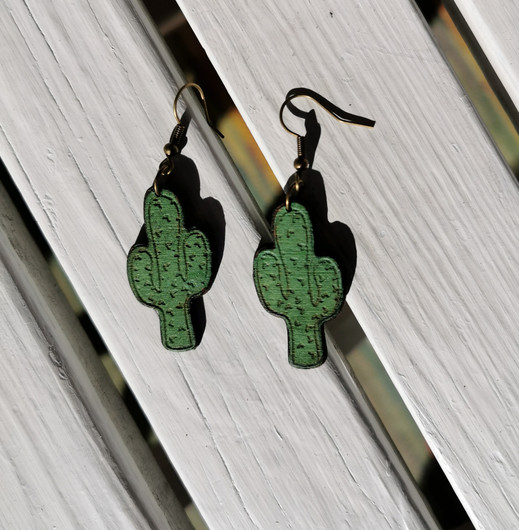 Cactus earrings 