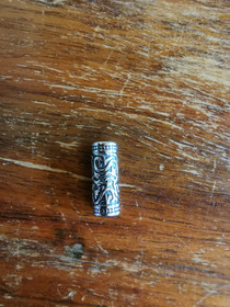 Beard bead, locs beads silver coloured 