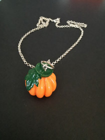 Large pumpkin necklace