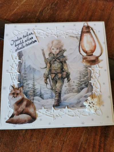  Christmas card with elf