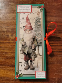Elf chocolate bar card