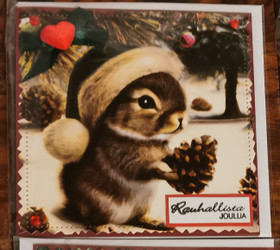 Christmas Card squirrel