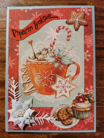 Christmas card with ginger bread