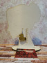Gold coloured mirror bath duck earrings 