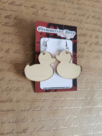 Kylpyankka korvakorut kullanvärinen peili