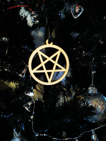 Joulukuusen koriste tai ikkunakoriste pentagrammi