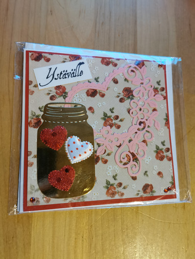 Ystävälle kortti sydän 