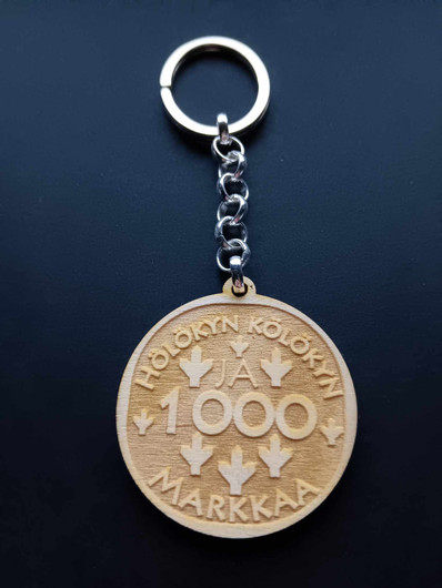 Lellu avaimenperä 1000 markkaa