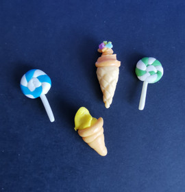 Dollshouse mini icecream and lollipop