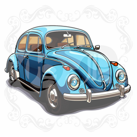 Digital picture blue beetle