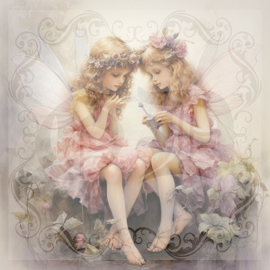 Digital picture two fairies