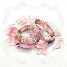 Digital picture flower heart