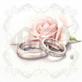 Digital picture flower heart