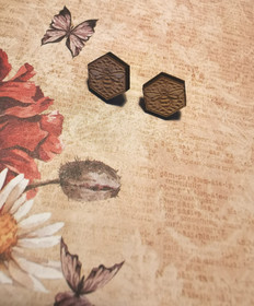 Bee stud earrings