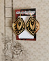 Engraved art deco earrings