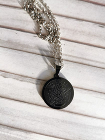 Tetragrammaton necklace black