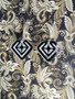 Engraved art deco earrings