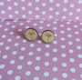 Flamingo stud earrings
