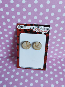 Lucky bird stud earrings