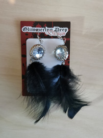 Black Feather Earrings