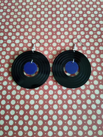 LP record earrings