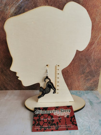 Luuranko kissa korvakorut 