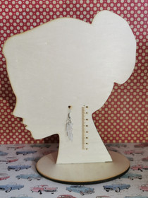 Small star glitter lightning earrings