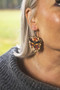 Death's-head hawkmoth earrings