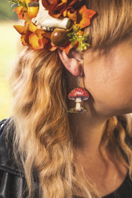 Fly agaric earrings 