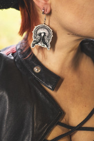 Raven earrings