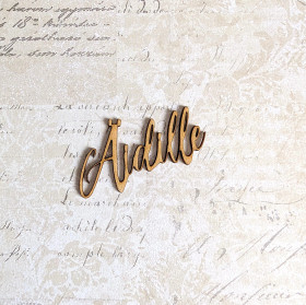 Birch plywood text Äidille