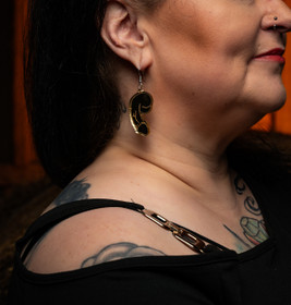 Pink penis earrings 