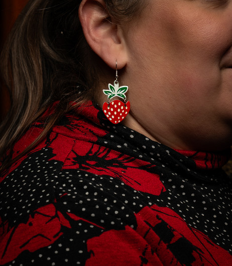 Strawberry earrings 